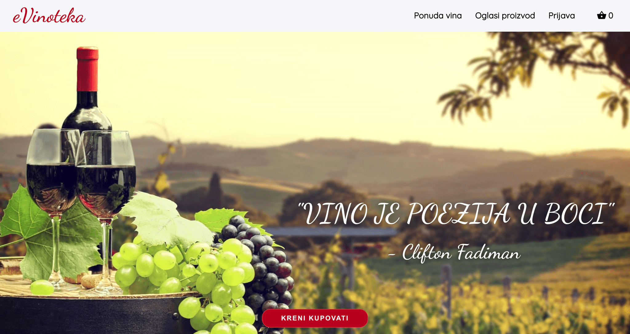 eVinoteka – Wines Ecommerce Platform